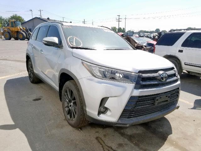 5TDJZRFH7KS564403 - 2019 TOYOTA HIGHLANDER SILVER photo 1