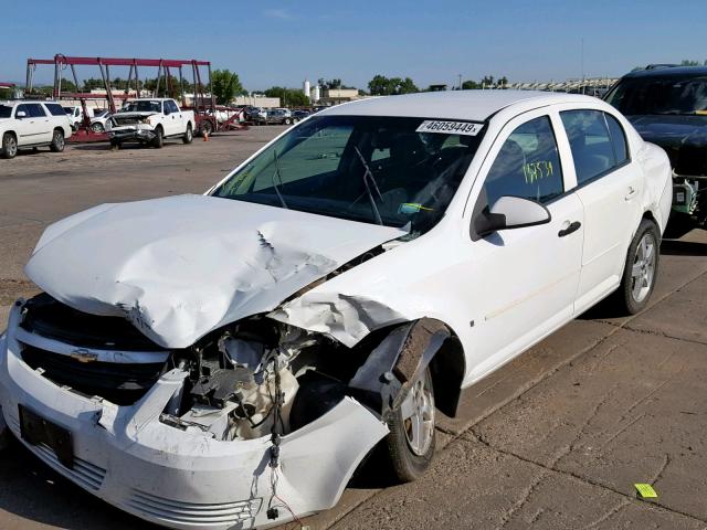 1G1AT58H397276348 - 2009 CHEVROLET COBALT LT WHITE photo 2