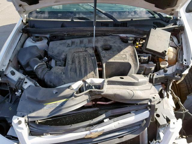 1G1AT58H397276348 - 2009 CHEVROLET COBALT LT WHITE photo 7