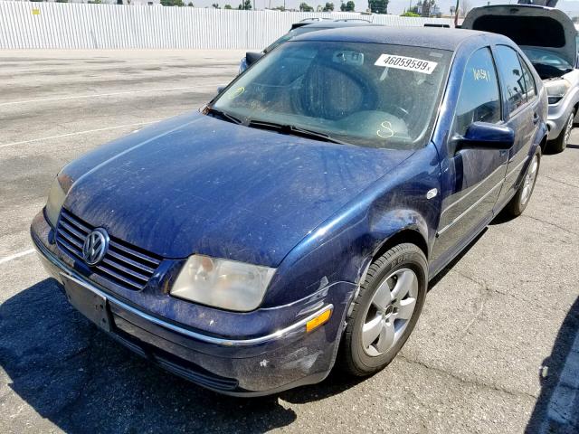 3VWSA69M64M052294 - 2004 VOLKSWAGEN JETTA GLS BLUE photo 2