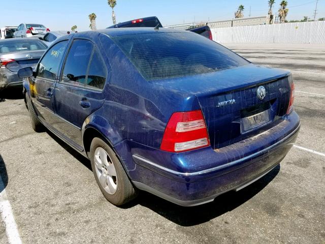 3VWSA69M64M052294 - 2004 VOLKSWAGEN JETTA GLS BLUE photo 3