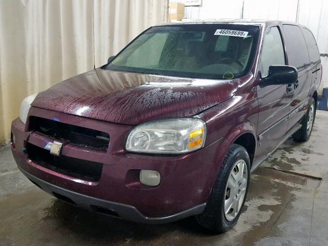 1GNDV23W17D192957 - 2007 CHEVROLET UPLANDER L 栗色 照片 2
