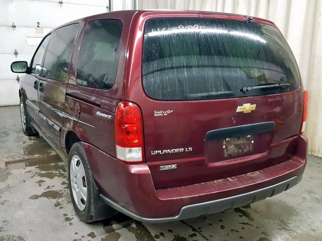 1GNDV23W17D192957 - 2007 CHEVROLET UPLANDER L 栗色 照片 3