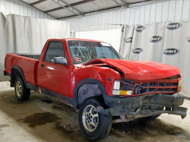 1B7GG26X0TW709720 - 1996 DODGE DAKOTA RED photo 1