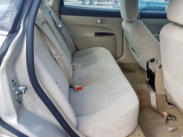 2G4WC582081193198 - 2008 BUICK LACROSSE C BEIGE photo 6