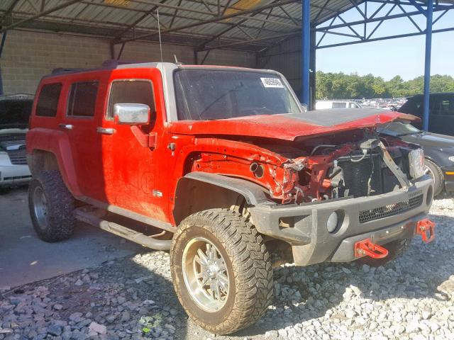 5GTDN136068309107 - 2006 HUMMER H3 RED photo 1