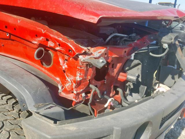 5GTDN136068309107 - 2006 HUMMER H3 RED photo 9