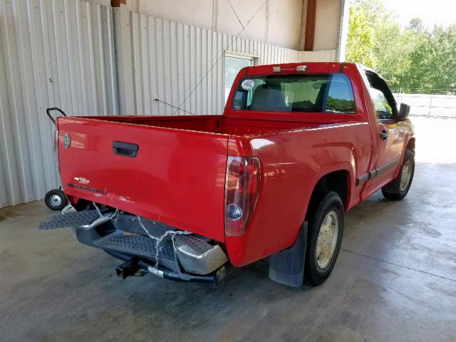 1GCCS149778202738 - 2007 CHEVROLET COLORADO RED photo 4