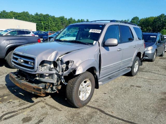 5TDBT48A72S097914 - 2002 TOYOTA SEQUOIA LI SILVER photo 2