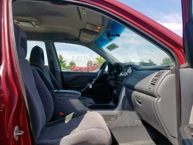 2HKYF18153H527785 - 2003 HONDA PILOT LX RED photo 5