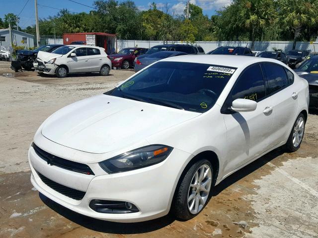 1C3CDFBA9DD308488 - 2013 DODGE DART SXT WHITE photo 2