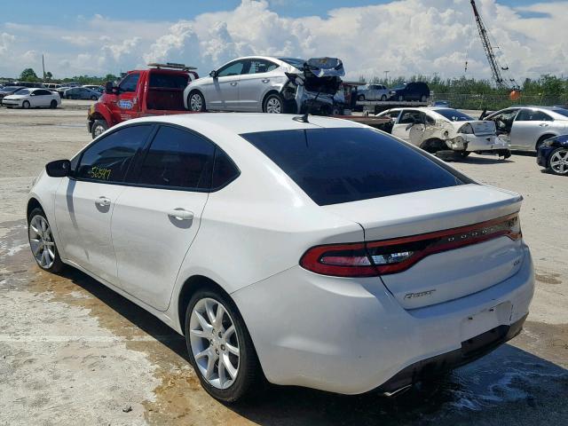 1C3CDFBA9DD308488 - 2013 DODGE DART SXT WHITE photo 3