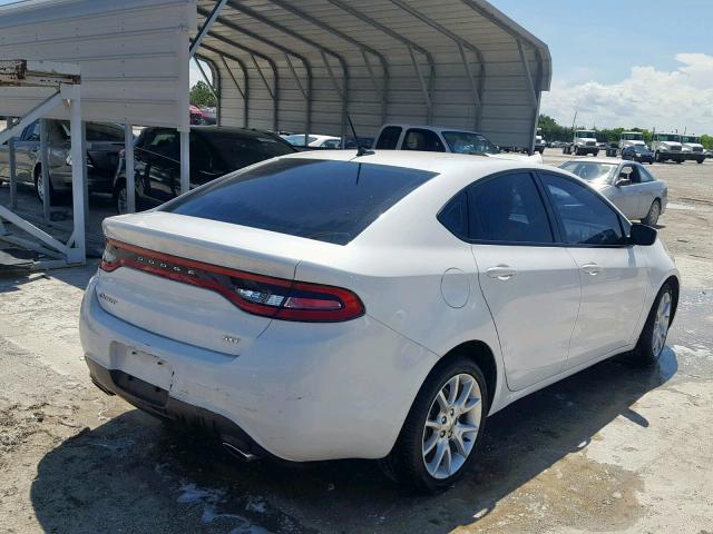 1C3CDFBA9DD308488 - 2013 DODGE DART SXT WHITE photo 4