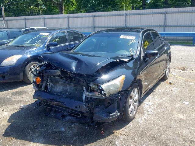 1HGCP36829A005961 - 2009 HONDA ACCORD EXL BLACK photo 2