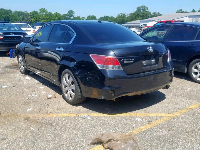 1HGCP36829A005961 - 2009 HONDA ACCORD EXL BLACK photo 3