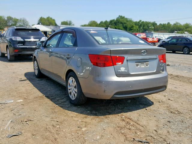 KNAFU4A21C5643807 - 2012 KIA FORTE EX GRAY photo 3