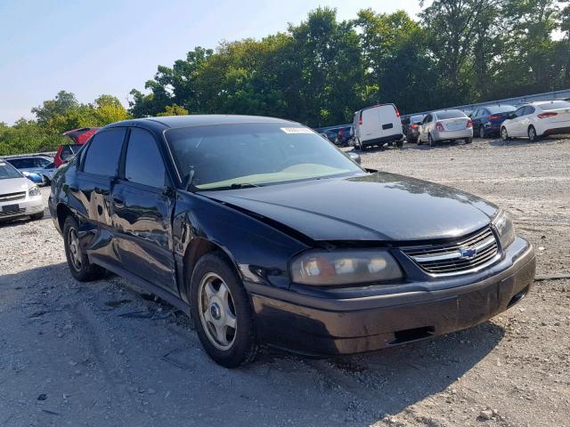 2G1WF52E339447746 - 2003 CHEVROLET IMPALA BLACK photo 1