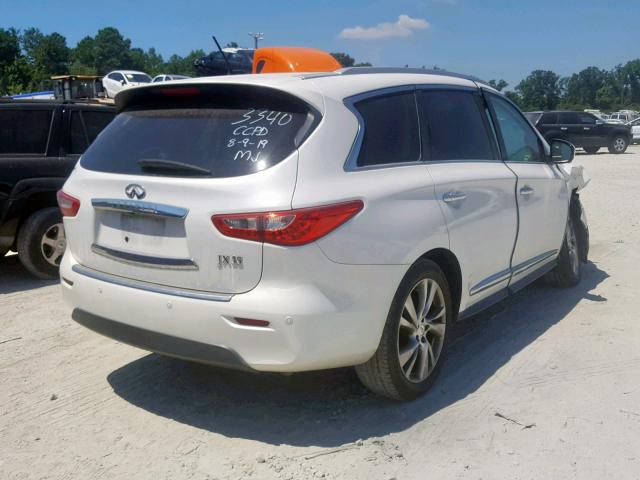 5N1AL0MMXDC353340 - 2013 INFINITI JX35 CREAM photo 4