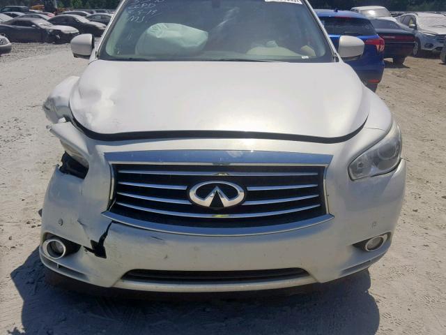 5N1AL0MMXDC353340 - 2013 INFINITI JX35 CREAM photo 9