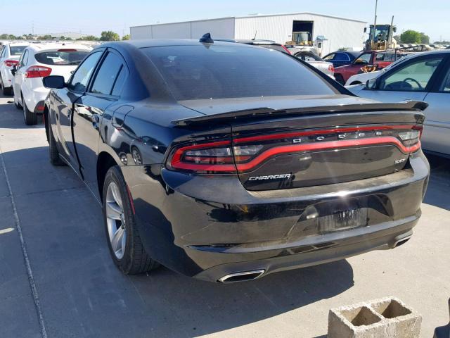 2C3CDXHG6GH138731 - 2016 DODGE CHARGER SX BLACK photo 3