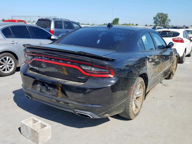 2C3CDXHG6GH138731 - 2016 DODGE CHARGER SX BLACK photo 4