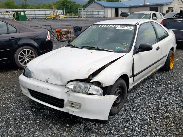 1HGEJ2225RL028192 - 1994 HONDA CIVIC DX WHITE photo 2