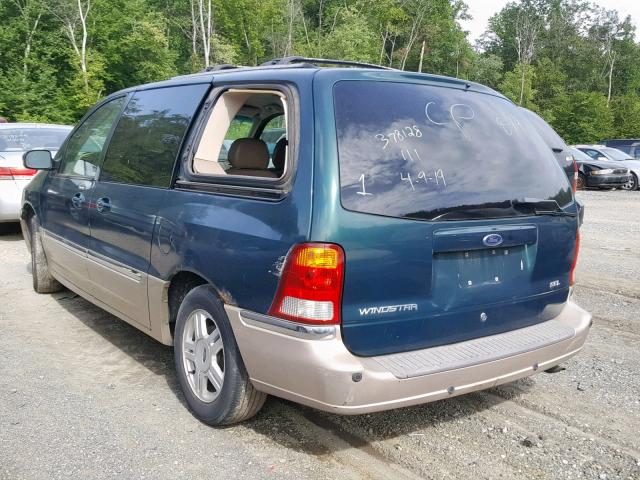 2FMDA53441BA76424 - 2001 FORD WINDSTAR S GREEN photo 3