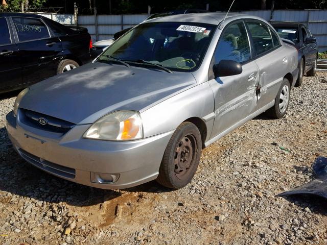 KNADC125546304206 - 2004 KIA RIO SILVER photo 2