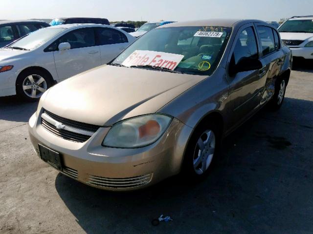 1G1AK52F457509688 - 2005 CHEVROLET COBALT GOLD photo 2