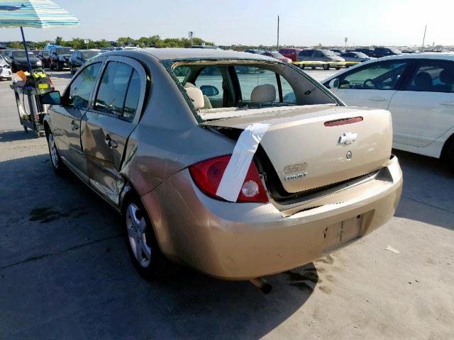 1G1AK52F457509688 - 2005 CHEVROLET COBALT GOLD photo 3