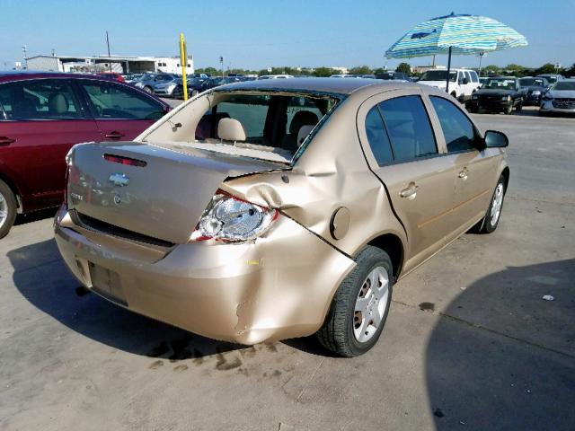 1G1AK52F457509688 - 2005 CHEVROLET COBALT GOLD photo 4