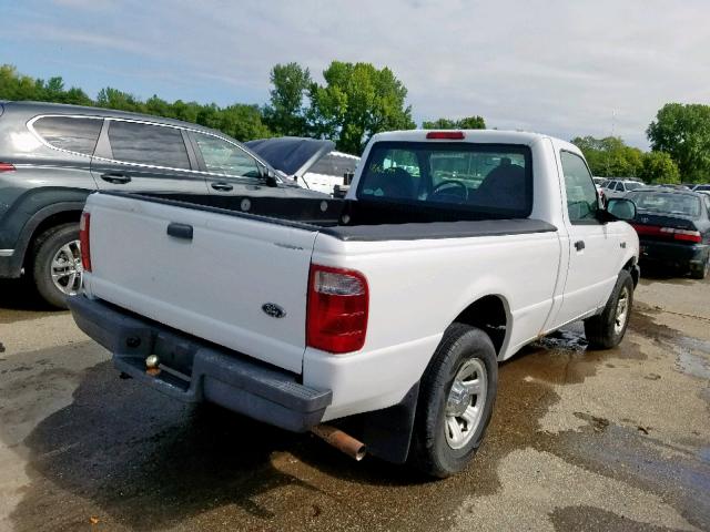 1FTYR10U73PB55643 - 2003 FORD RANGER WHITE photo 4