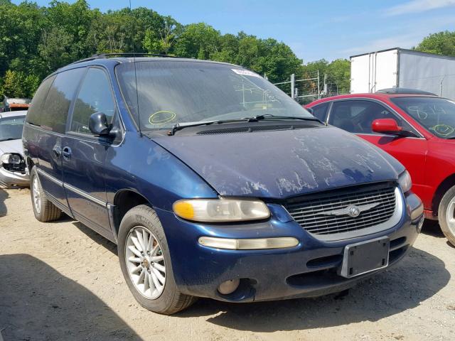 1C4GP54L6YB706532 - 2000 CHRYSLER TOWN & COU BLUE photo 1