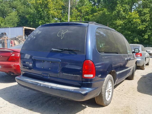 1C4GP54L6YB706532 - 2000 CHRYSLER TOWN & COU BLUE photo 4