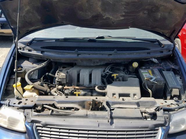 1C4GP54L6YB706532 - 2000 CHRYSLER TOWN & COU BLUE photo 7