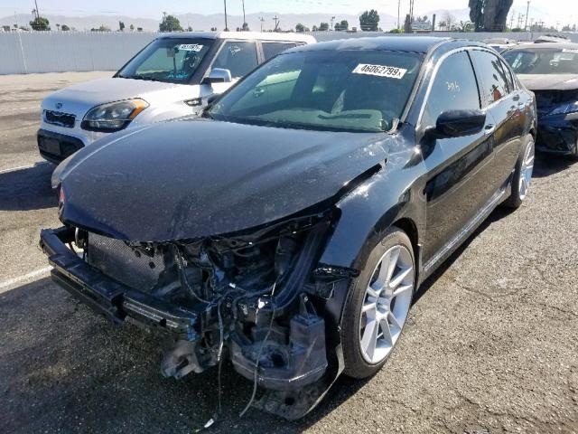 1HGCR2F55HA022911 - 2017 HONDA ACCORD SPO BLACK photo 2