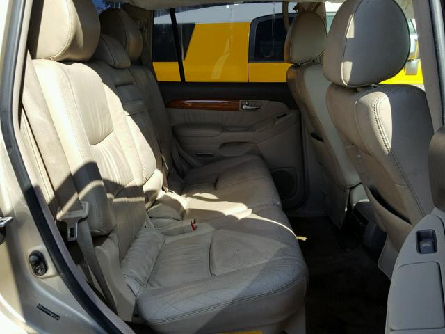 JTJBT20XX60107488 - 2006 LEXUS GX 470 GOLD photo 6