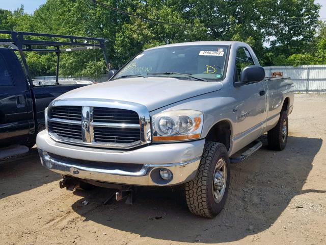 3D7KS26D56G158613 - 2006 DODGE RAM 2500 S SILVER photo 2