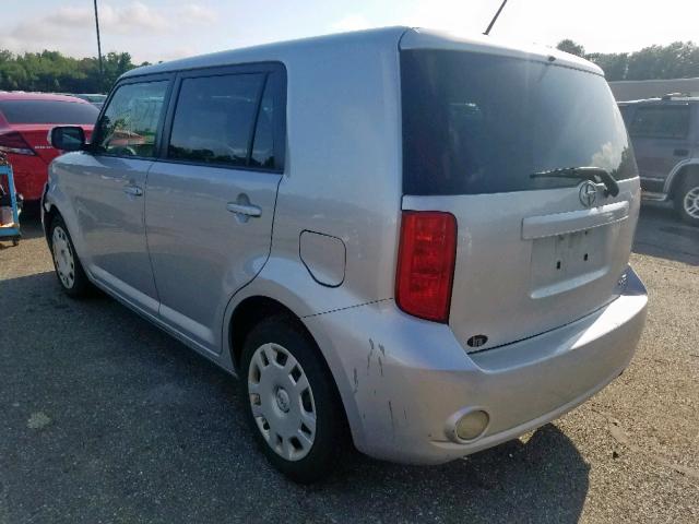 JTLKE50E081033044 - 2008 TOYOTA SCION XB 银色 照片 3