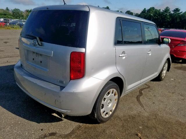 JTLKE50E081033044 - 2008 TOYOTA SCION XB 银色 照片 4