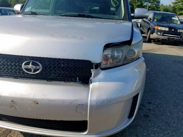 JTLKE50E081033044 - 2008 TOYOTA SCION XB 银色 照片 9