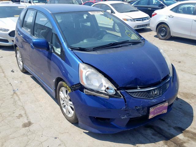 JHMGE88439S016621 - 2009 HONDA FIT SPORT BLUE photo 1