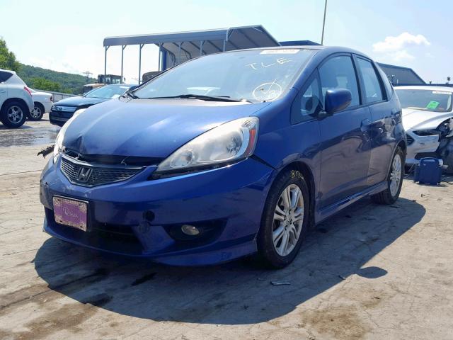 JHMGE88439S016621 - 2009 HONDA FIT SPORT BLUE photo 2