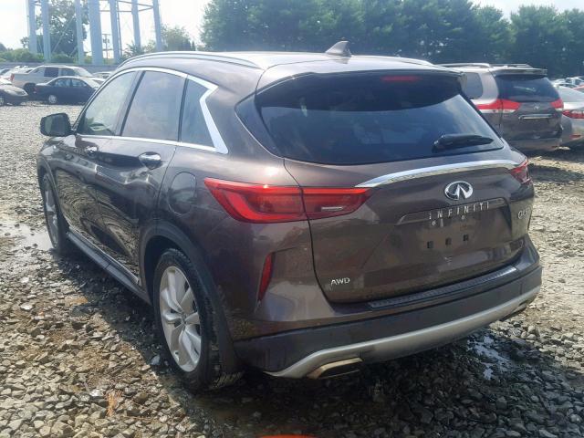 3PCAJ5M38KF125514 - 2019 INFINITI QX50 ESSEN GRAY photo 3