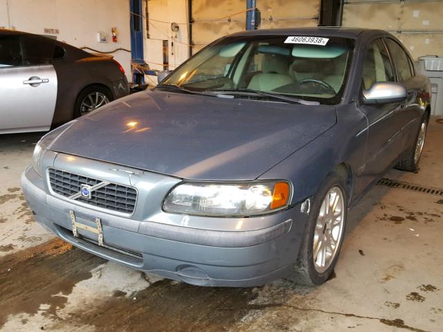 YV1RS58D222192125 - 2002 VOLVO S60 2.4T GRAY photo 2