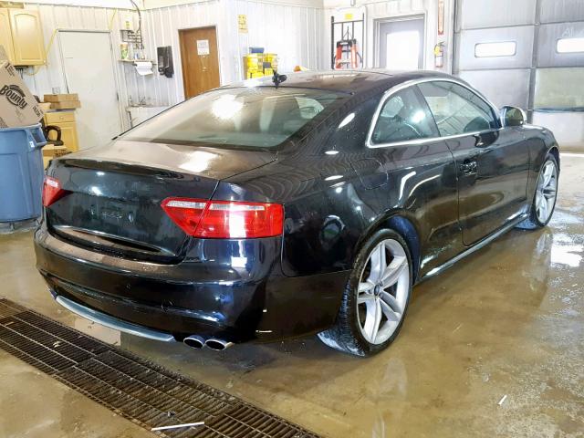 WAURV78T59A009314 - 2009 AUDI S5 QUATTRO BLACK photo 4