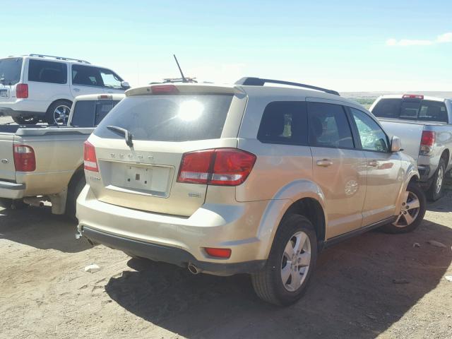 3D4PG1FG9BT554473 - 2011 DODGE JOURNEY MA GOLD photo 4