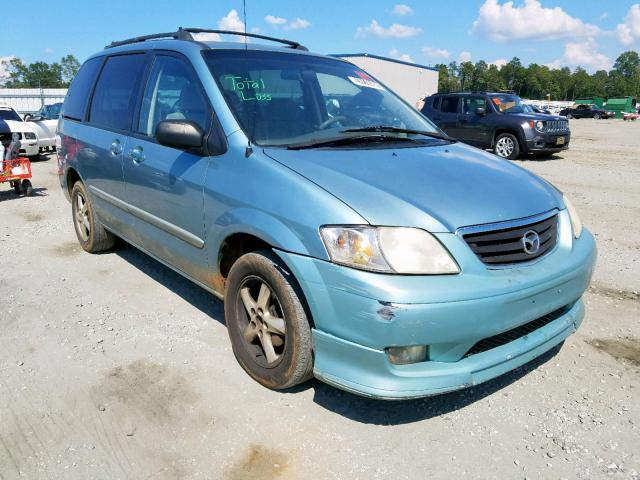 JM3LW28A030334819 - 2003 MAZDA MPV WAGON BLUE photo 1