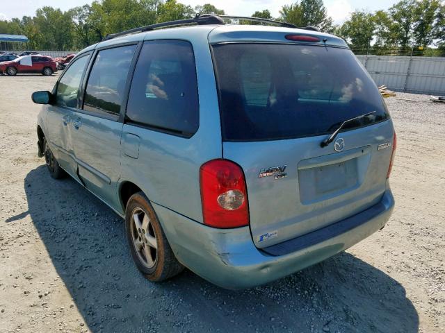 JM3LW28A030334819 - 2003 MAZDA MPV WAGON BLUE photo 3