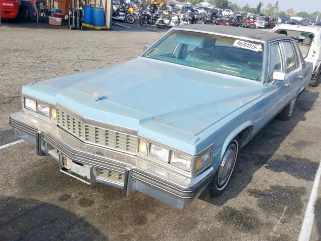 00006D69S7E627530 - 1977 CADILLAC DEVILLE TEAL photo 2